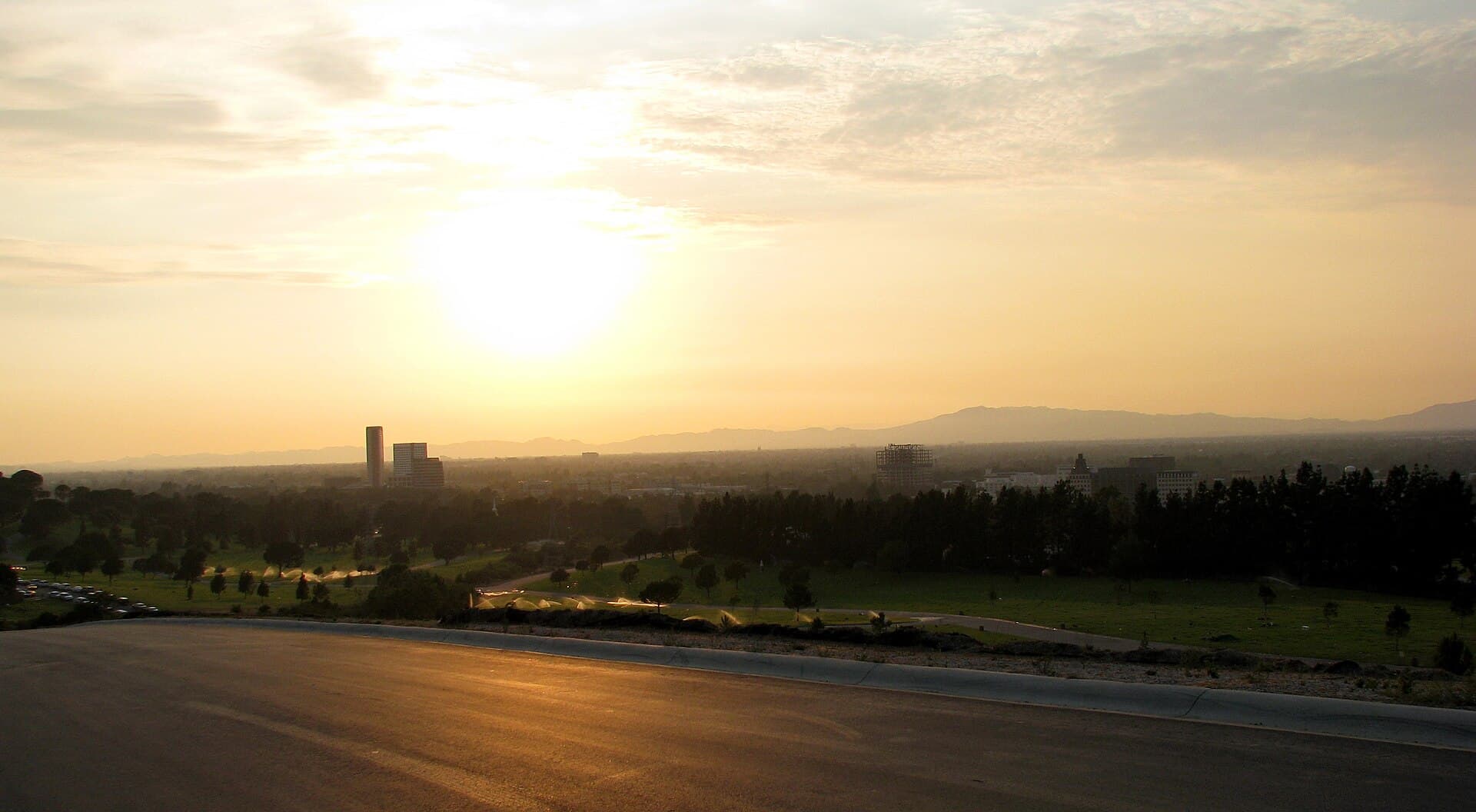 San Fernando Valley at sunset